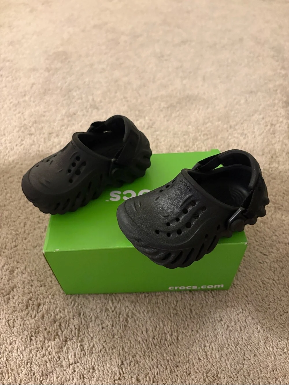 CROCS Kids Black Classic Clog Sandals